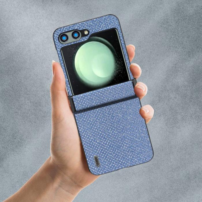 ABEEL - ABEEL Samsung Galaxy Z Flip5 Fodral Rhinestone Blå