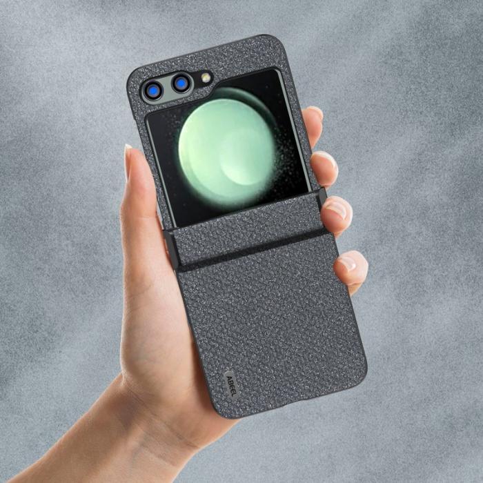 ABEEL - ABEEL Samsung Galaxy Z Flip5 Fodral Rhinestone Grå