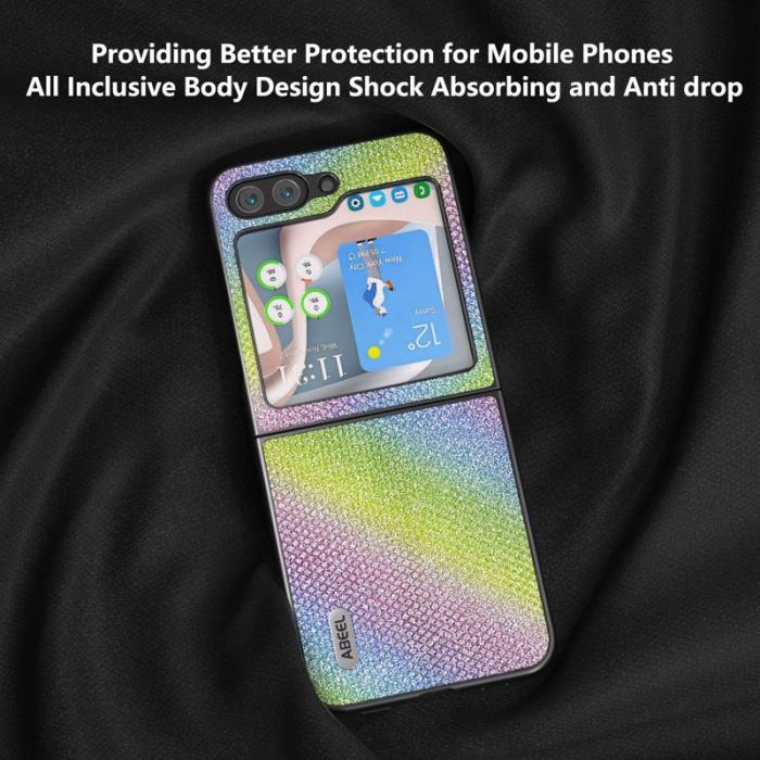 ABEEL - ABEEL Samsung Galaxy Z Flip5 Fodral Rhinestone Multi-color