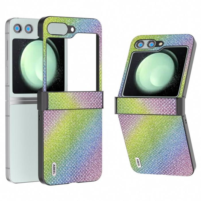 ABEEL - ABEEL Samsung Galaxy Z Flip5 Fodral Rhinestone PU Läder Multi-color