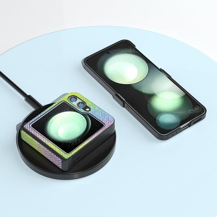 ABEEL - ABEEL Samsung Galaxy Z Flip5 Fodral Rhinestone PU Läder Multi-color