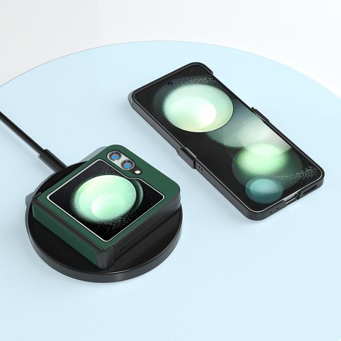 ABEEL - ABEEL Samsung Galaxy Z Flip5 Fodral Silky Touch Grön