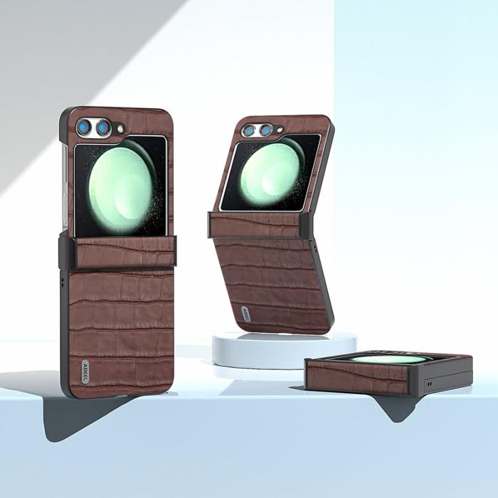 ABEEL - ABEEL Samsung Galaxy Z Flip5 Hinge Protection Fodral Kaffe