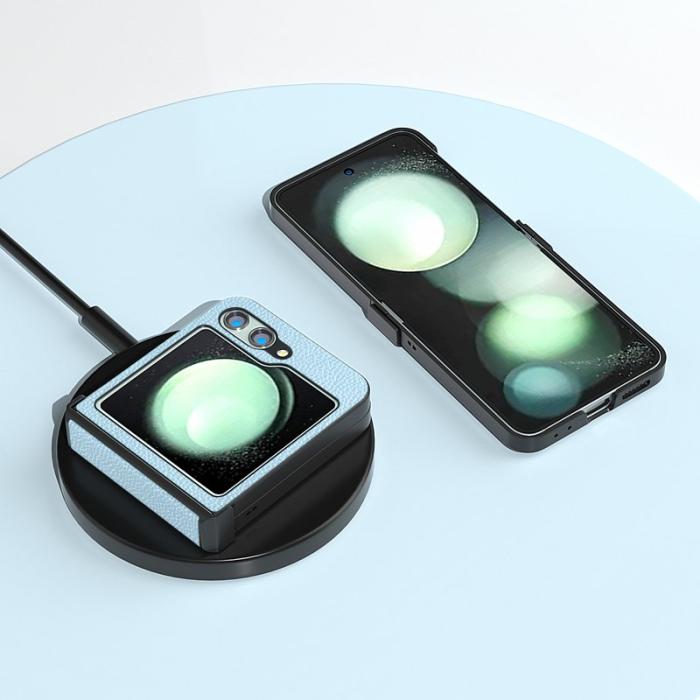 ABEEL - ABEEL Samsung Galaxy Z Flip5 Skal Hinge Protection Baby Blue