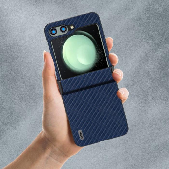 ABEEL - ABEEL Samsung Galaxy Z Flip5 Skal Hinge Protection Blå