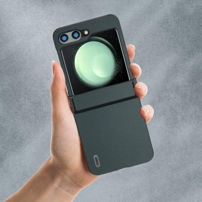 ABEEL - ABEEL Samsung Galaxy Z Flip5 Skal Ultra-Tunn Hinge Skydd Grön