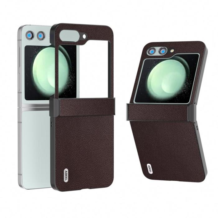 ABEEL - ABEEL Samsung Galaxy Z Flip5 Skal Ultra-Tunn Hinge Skydd Kaffe