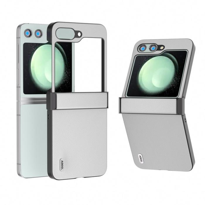 ABEEL - ABEEL Samsung Galaxy Z Flip5 Skal Ultra-Tunn Hinge Skydd Vit