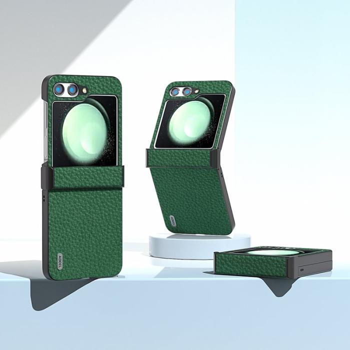 ABEEL - ABEEL Samsung Galaxy Z Flip5 Slim Fodral Hinge Skydd Grön