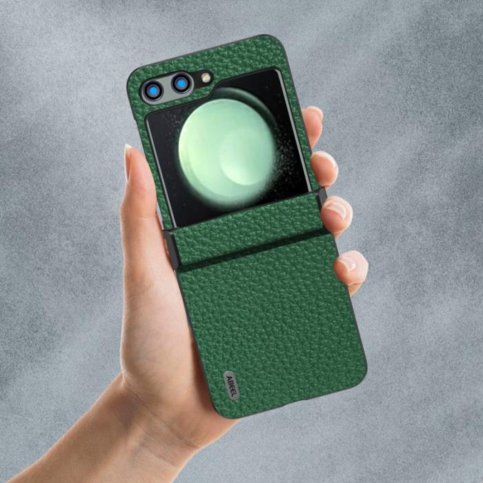 ABEEL - ABEEL Samsung Galaxy Z Flip5 Slim Fodral Hinge Skydd Grön