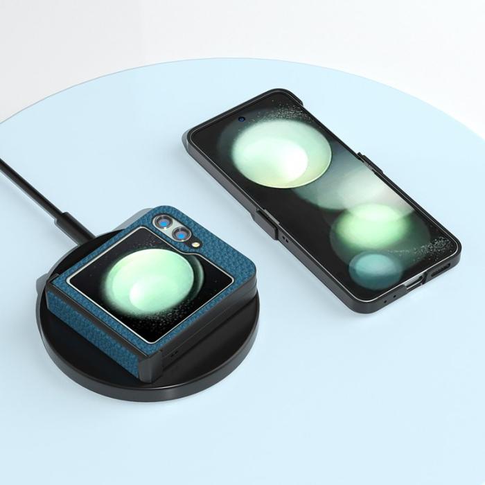 ABEEL - ABEEL Samsung Galaxy Z Flip5 Slim Skal Hinge Skydd Blå