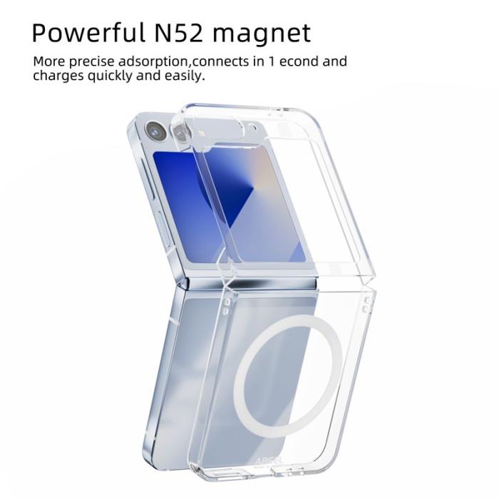 ABEEL - ABEEL Samsung Galaxy Z Flip6 5G Skal Klar PC Anti-Rip Skydd