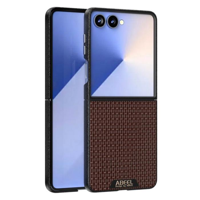 ABEEL - ABEEL Samsung Galaxy Z Flip7 5G Skal MagSafe Texturerad Kaffe