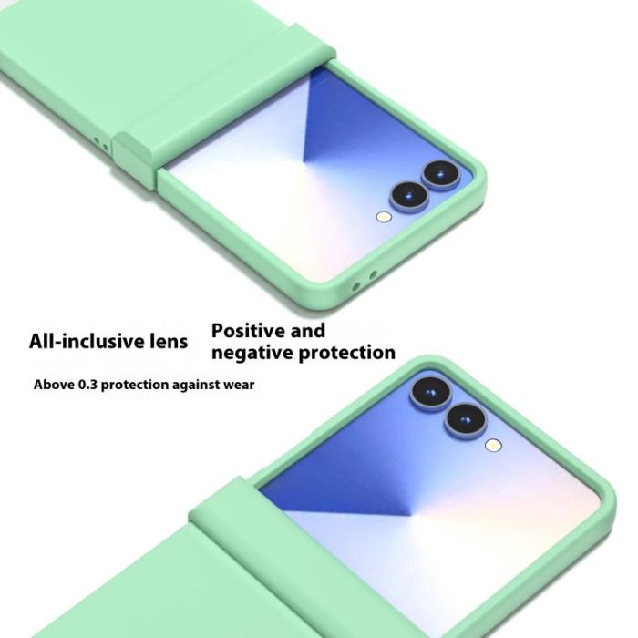 ABEEL - ABEEL Samsung Galaxy Z Flip7 5G Skal Skin Feel - Ljusgrön