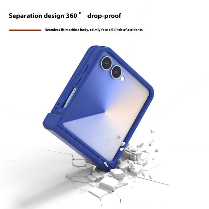 ABEEL - ABEEL Samsung Galaxy Z Flip7 5G Skal Skin Feel Mörkblå