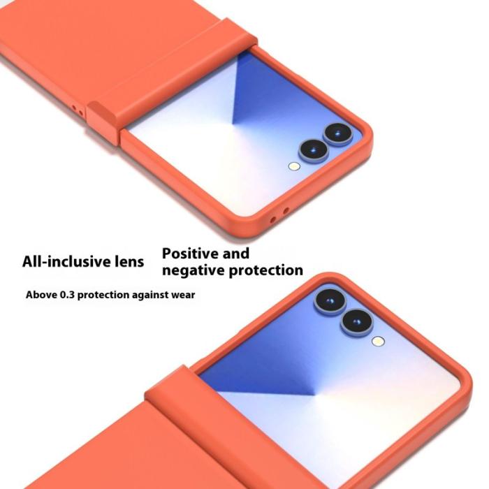 ABEEL - ABEEL Samsung Galaxy Z Flip7 5G Skal Skin Feel Orange