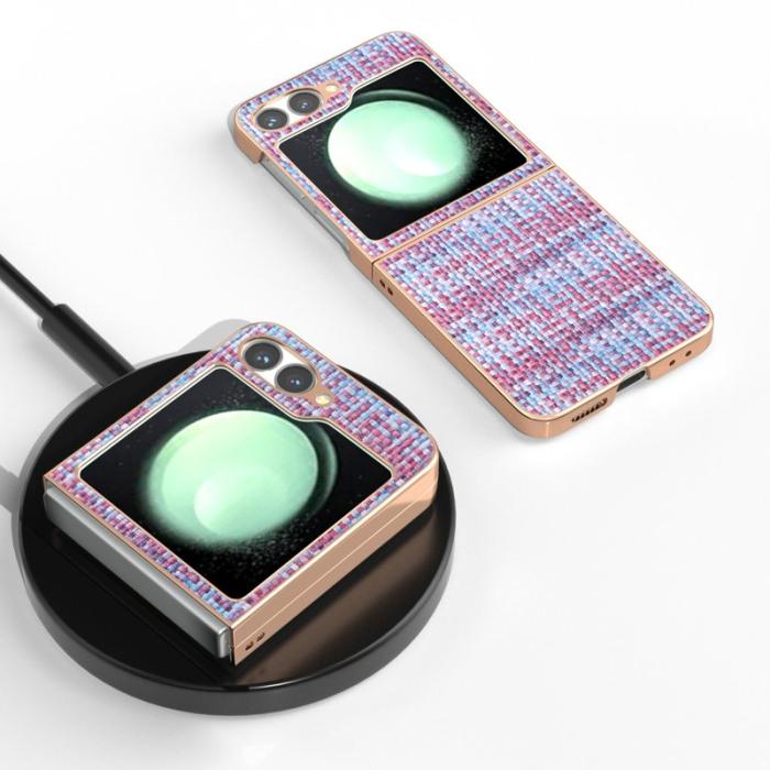 ABEEL - ABEEL Samsung Galaxy Z Flip7 FE 5G Mobilskal Electropläterad Lila