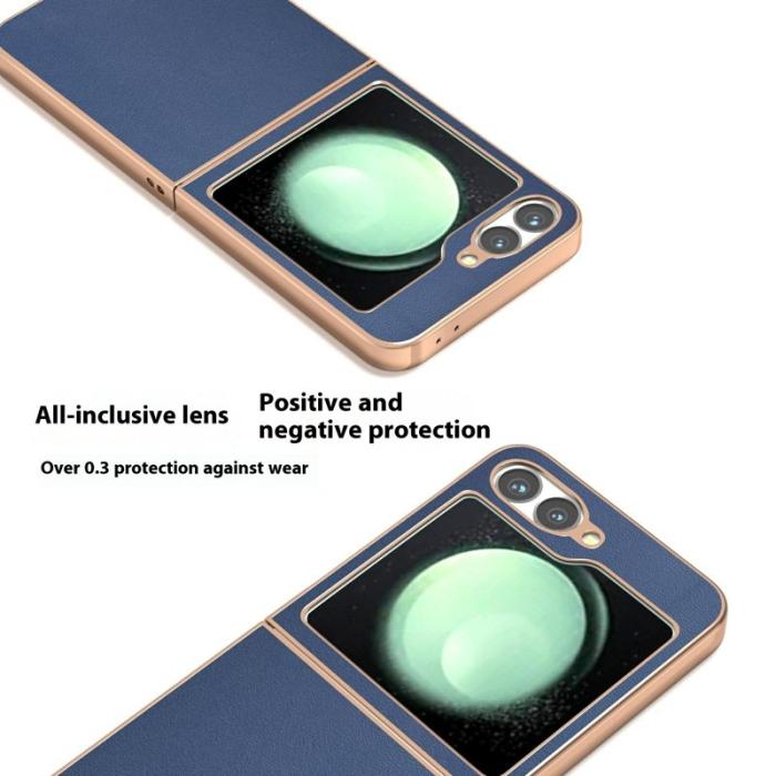 ABEEL - ABEEL Samsung Galaxy Z Flip7 FE 5G Mobilskal Electroplating Blå