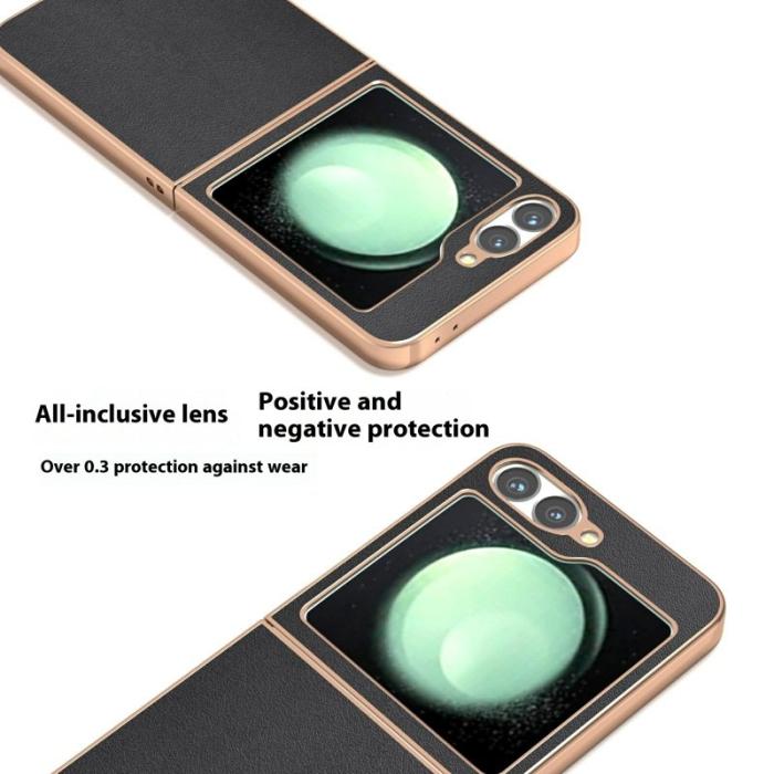 ABEEL - ABEEL Samsung Galaxy Z Flip7 FE 5G Mobilskal Electroplating Svart
