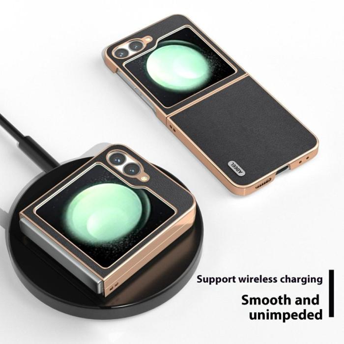 ABEEL - ABEEL Samsung Galaxy Z Flip7 FE 5G Mobilskal Electroplating Svart