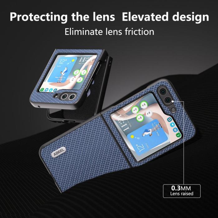 ABEEL - ABEEL Samsung Galaxy Z Flip7 FE 5G Skal Kolfiber Baby Blue