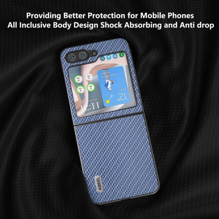 ABEEL - ABEEL Samsung Galaxy Z Flip7 FE 5G Skal Kolfiber Baby Blue