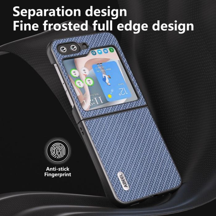 ABEEL - ABEEL Samsung Galaxy Z Flip7 FE 5G Skal Kolfiber Baby Blue
