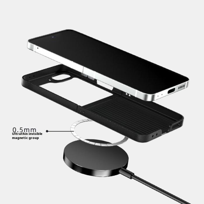 ABEEL - ABEEL Samsung Galaxy Z Flip7 FE 5G Skal MagSafe Svart