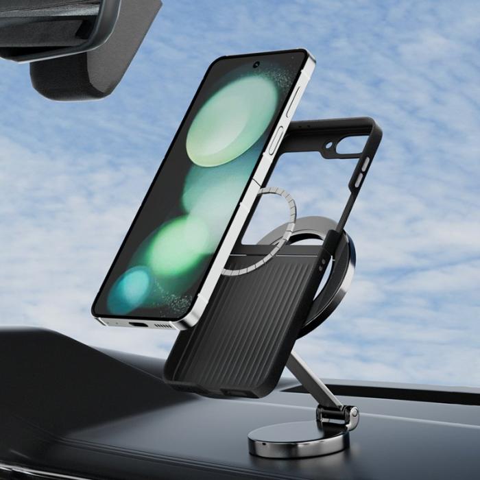 ABEEL - ABEEL Samsung Galaxy Z Flip7 FE 5G Skal MagSafe Svart