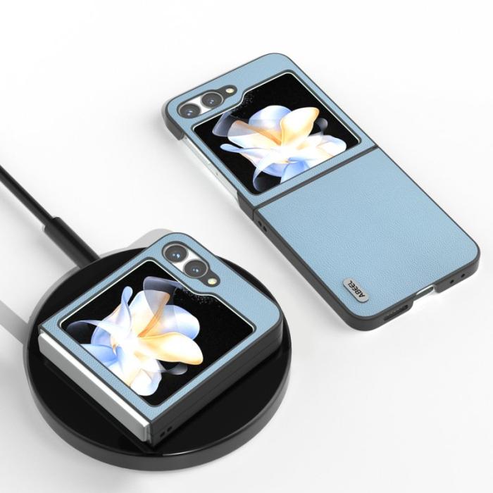 ABEEL - ABEEL Samsung Galaxy Z Flip7 FE 5G Skal Svart Kantskydd Sky Blue
