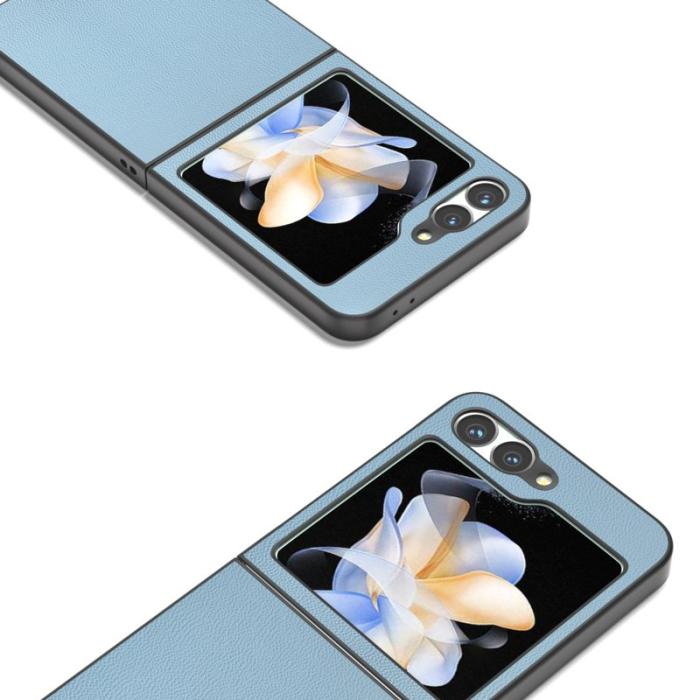 ABEEL - ABEEL Samsung Galaxy Z Flip7 FE 5G Skal Svart Kantskydd Sky Blue