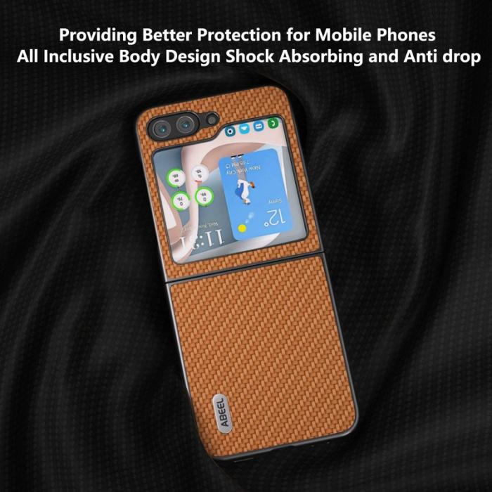 ABEEL - ABEEL Samsung Galaxy Z Flip7 FE / Z Flip6 5G Skal Lätt Brun