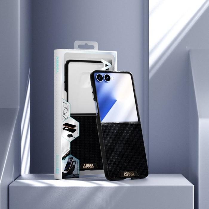 ABEEL - ABEEL Samsung Galaxy Z Flip7 Fodral MagSafe Texturerad Blå