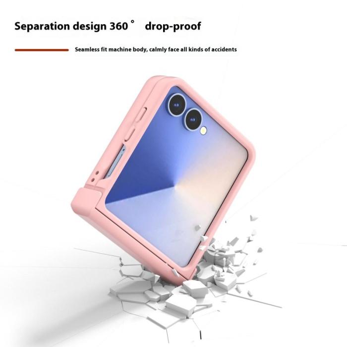 ABEEL - ABEEL Samsung Galaxy Z Flip7 Fodral Skin Feel PC - Rosa