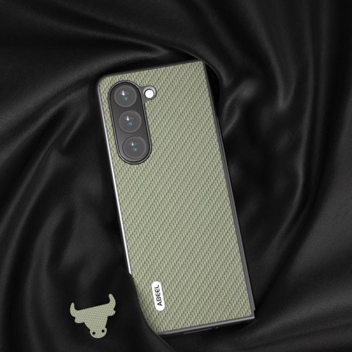 ABEEL - ABEEL Samsung Galaxy Z Fold6 5G Mobilskal Kolfiber Grön