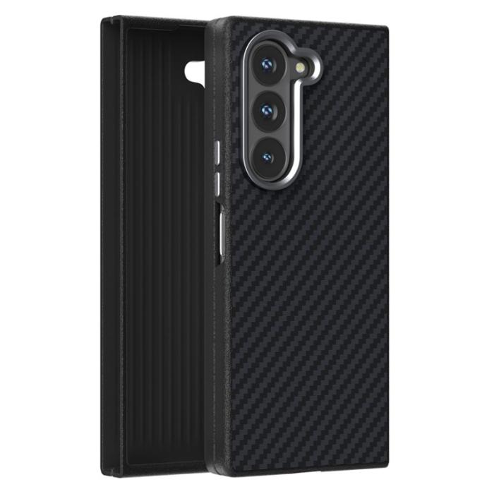 ABEEL - ABEEL Samsung Galaxy Z Fold6 5G Skal MagSafe Kolfiber Svart