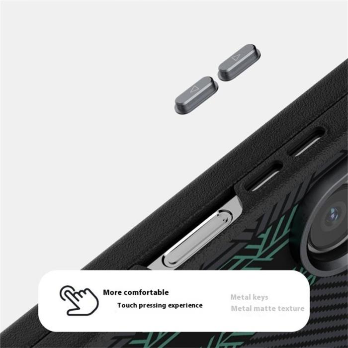 ABEEL - ABEEL Samsung Galaxy Z Fold6 5G Skal PC Aluminium PU Läder - Textur 2