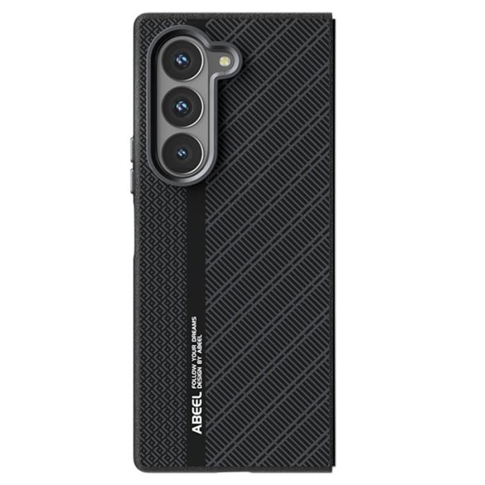 ABEEL - ABEEL Samsung Galaxy Z Fold6 5G Skal PC + Aluminium + PU Läder - Textur 3
