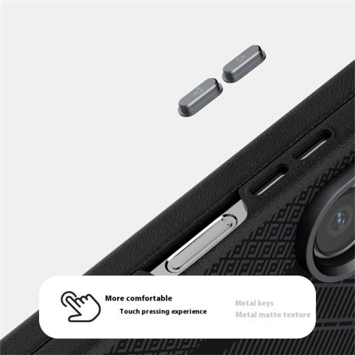 ABEEL - ABEEL Samsung Galaxy Z Fold6 5G Skal PC + Aluminium + PU Läder - Textur 3