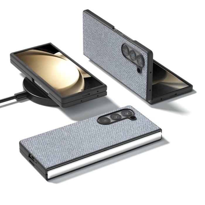 ABEEL - ABEEL Samsung Galaxy Z Fold6 5G Skal Rhinestone Grå