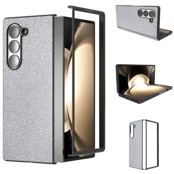 ABEEL - ABEEL Samsung Galaxy Z Fold6 5G Skal Rhinestone Silver