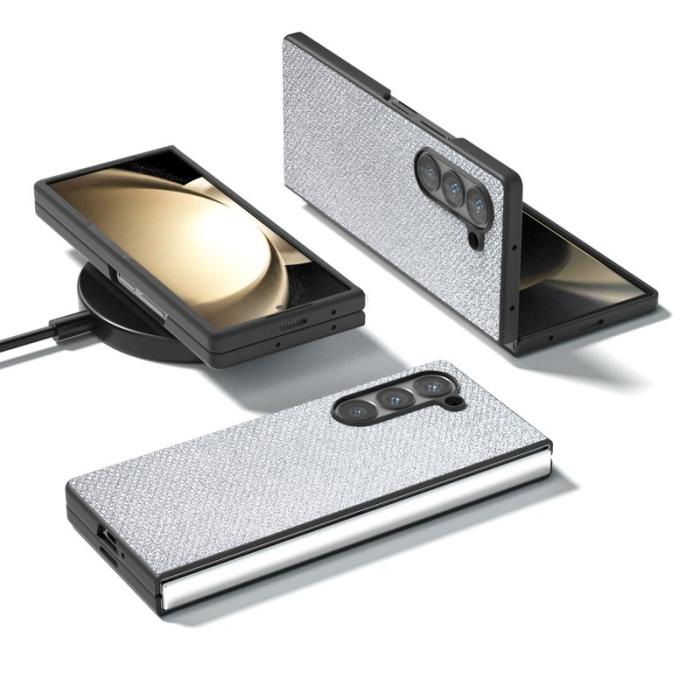 ABEEL - ABEEL Samsung Galaxy Z Fold6 5G Skal Rhinestone Silver