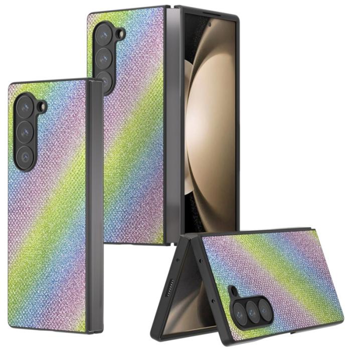 ABEEL - ABEEL Samsung Galaxy Z Fold6 5G Skal Rhinestone Textur Multi-färg