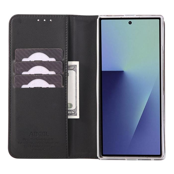 ABEEL - ABEEL Samsung Galaxy Z Fold7 5G Fodral RFID Skydd Läder Svart