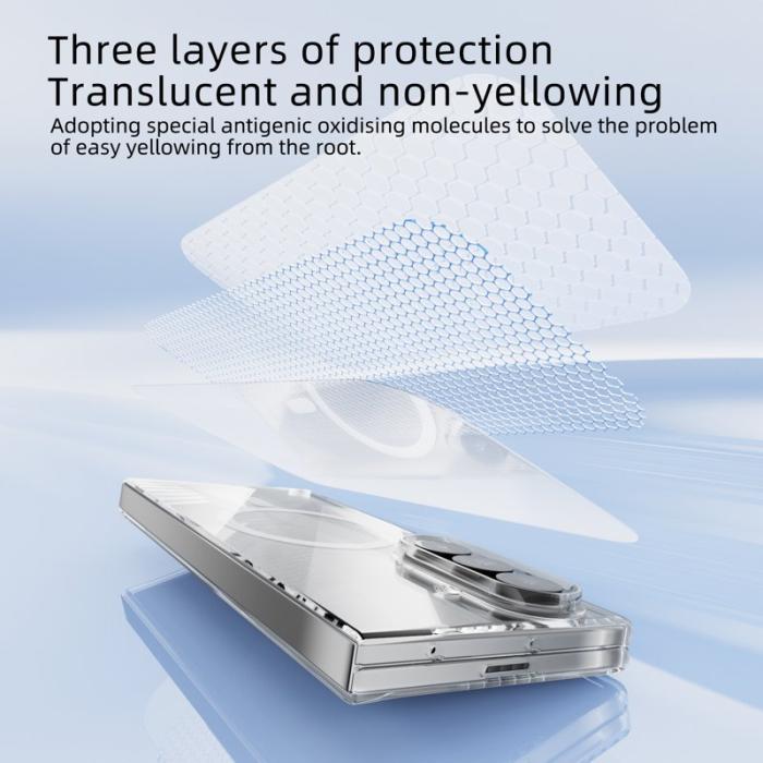 ABEEL - ABEEL Samsung Galaxy Z Fold7 5G Skal Klar PC Anti-Rip Skydd