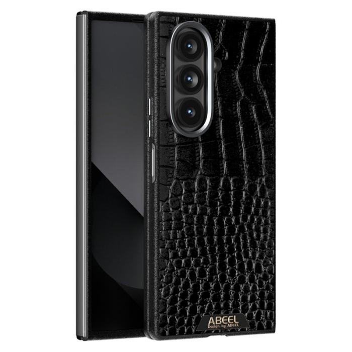 ABEEL - ABEEL Samsung Galaxy Z Fold7 5G Skal MagSafe Krokodil Svart