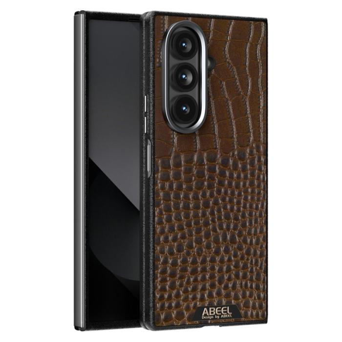 ABEEL - ABEEL Samsung Galaxy Z Fold7 5G Skal MagSafe Krokodilkaffe