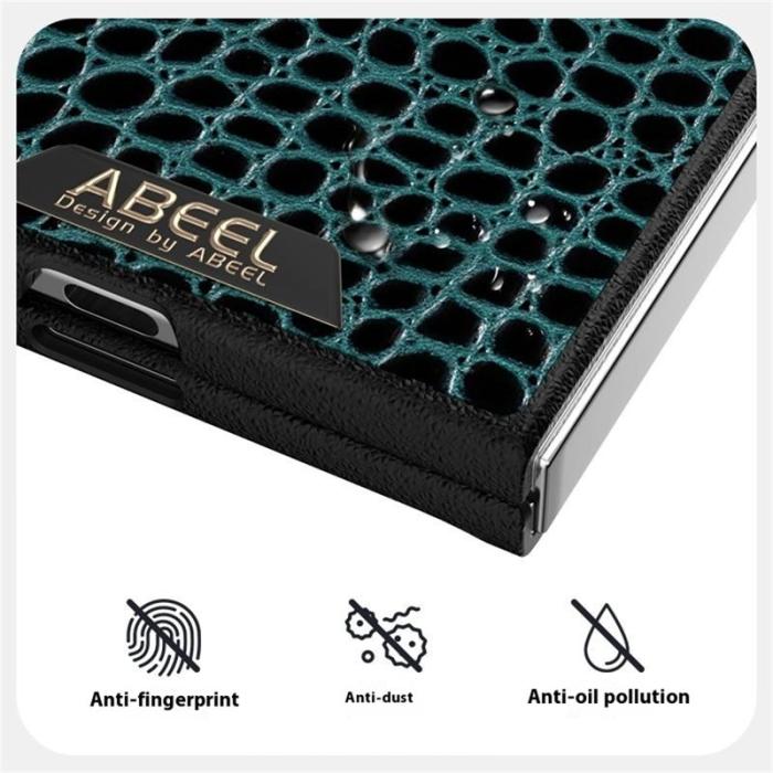ABEEL - ABEEL Samsung Galaxy Z Fold7 5G Skal MagSafe Röd Crocodile