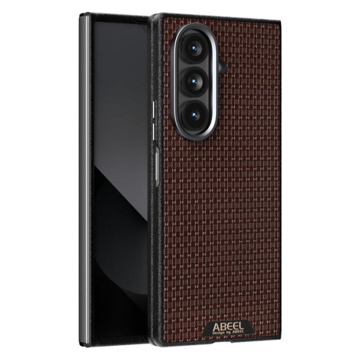 ABEEL - ABEEL Samsung Galaxy Z Fold7 5G Skal MagSafe Texturerad Kaffe