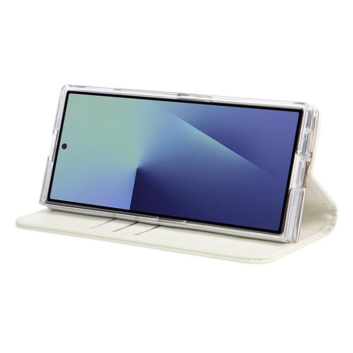 ABEEL - ABEEL Samsung Galaxy Z Fold7 Fodral RFID Blocker Läder Vit